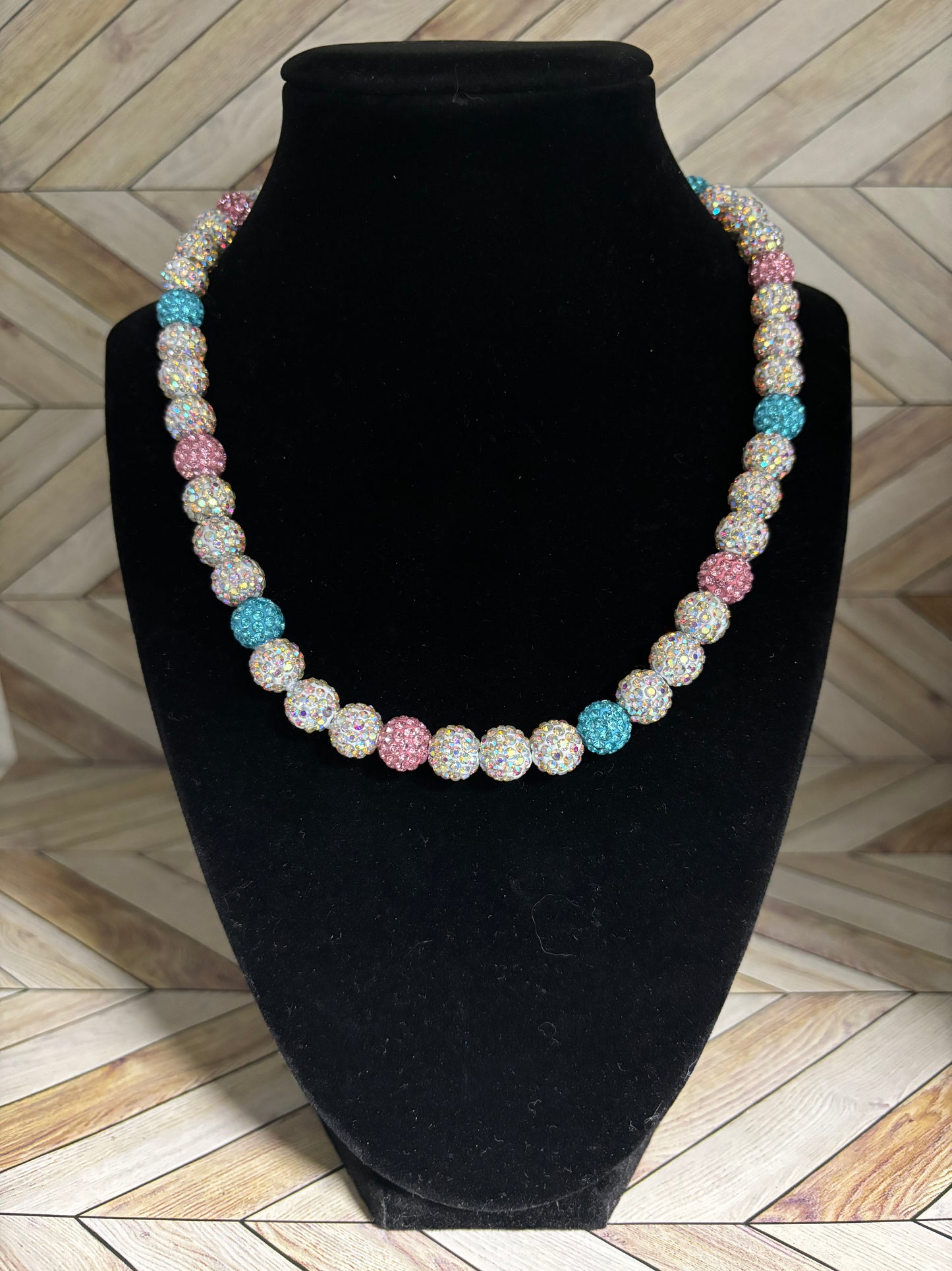 Iridescent Cotton Candy Necklace