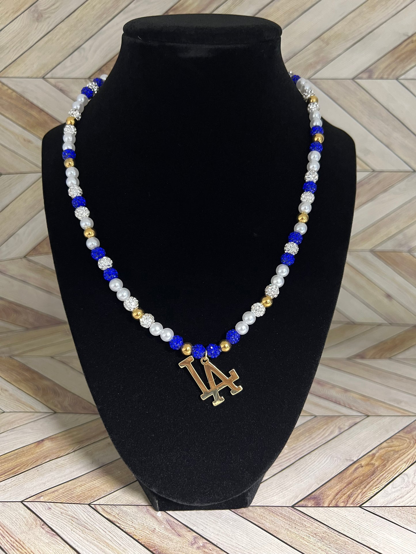 Gold LA Mini Pearl Necklace
