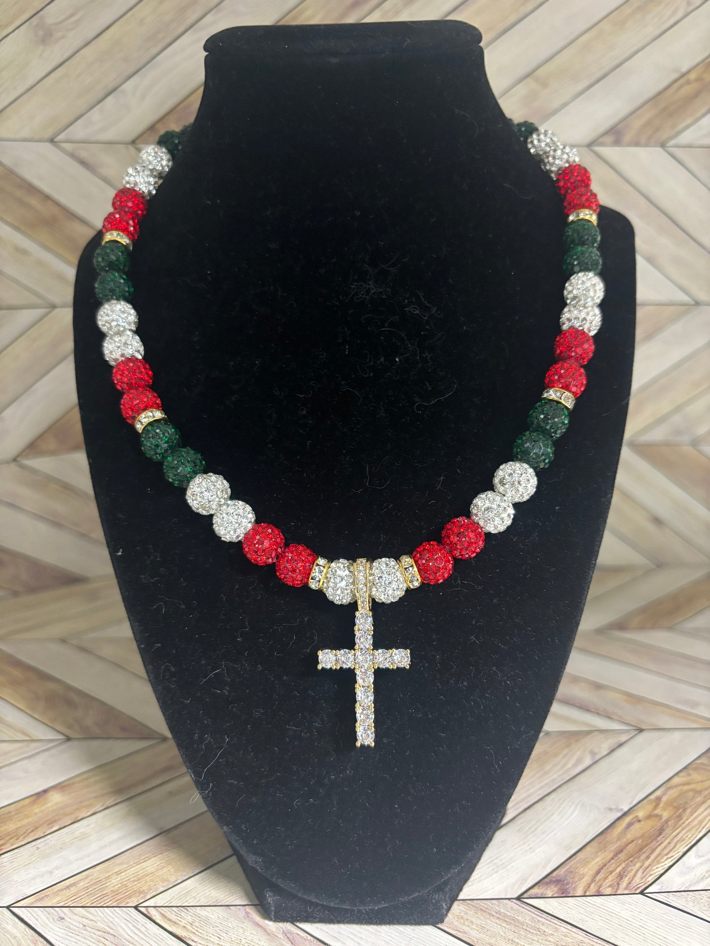 Mexico Gold Cross Necklace