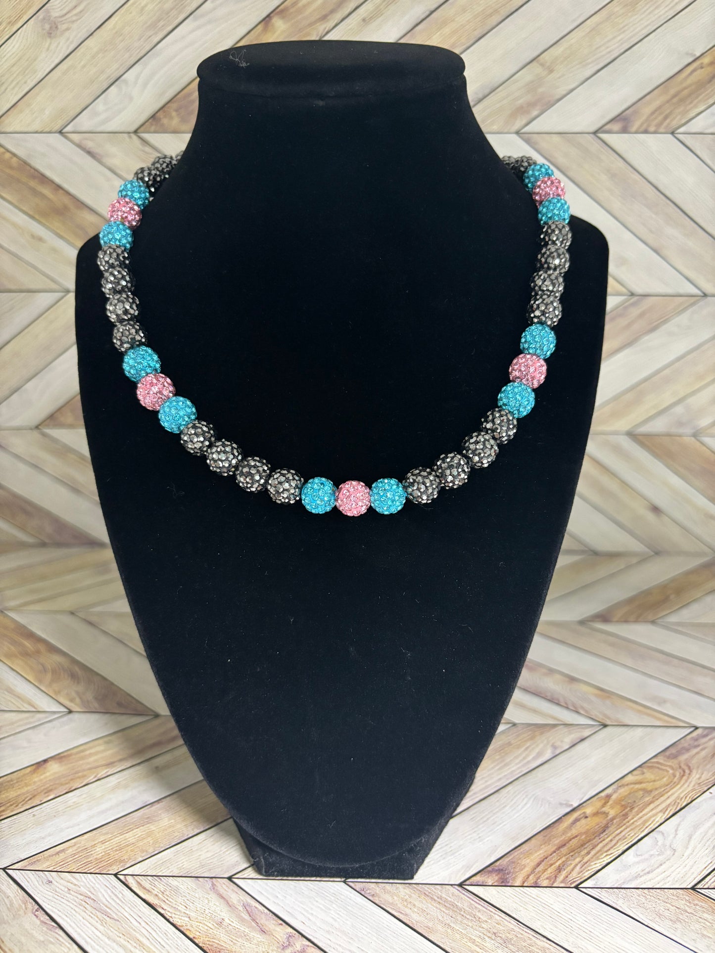 Grey Cotton Candy Necklace