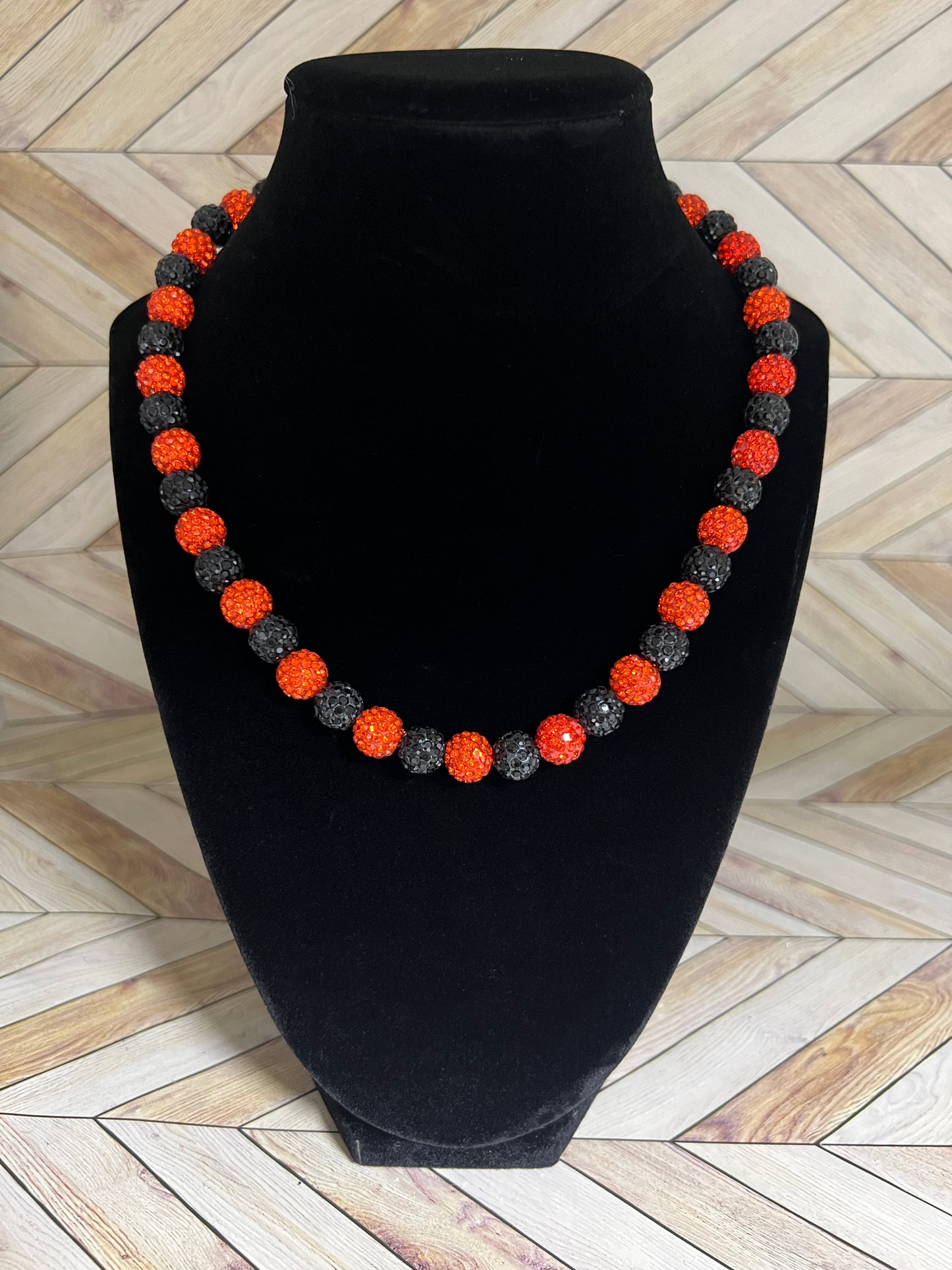 Black & Orange Necklace