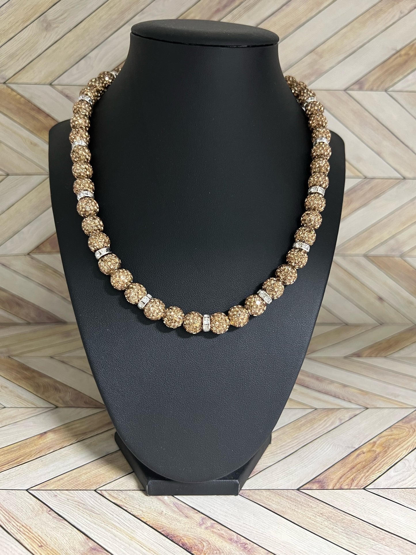 Gold w/ White Spacers Necklace