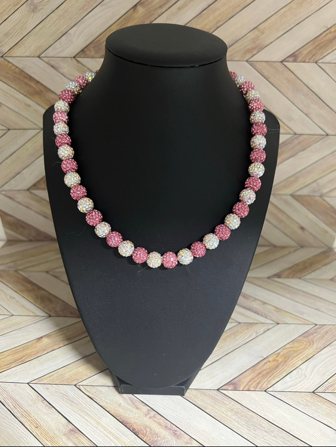 Pink & Iridescent Candy Necklace
