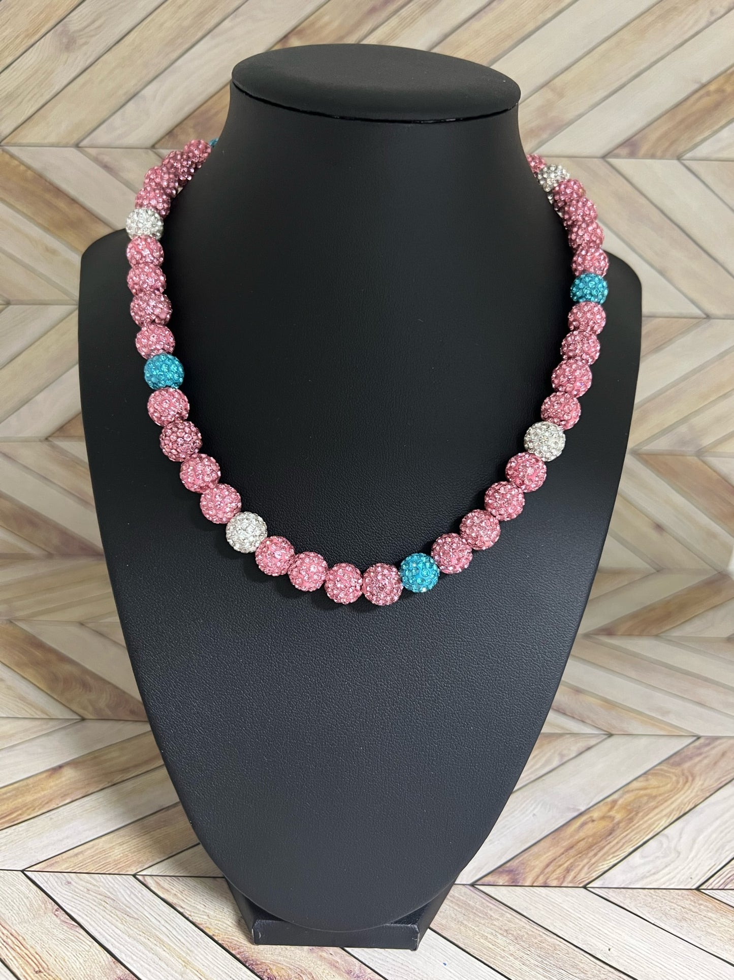 Pink Cotton Candy Necklace