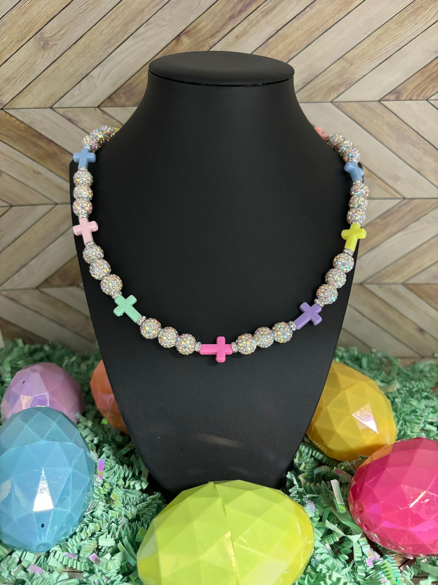 Easter Cross Necklace