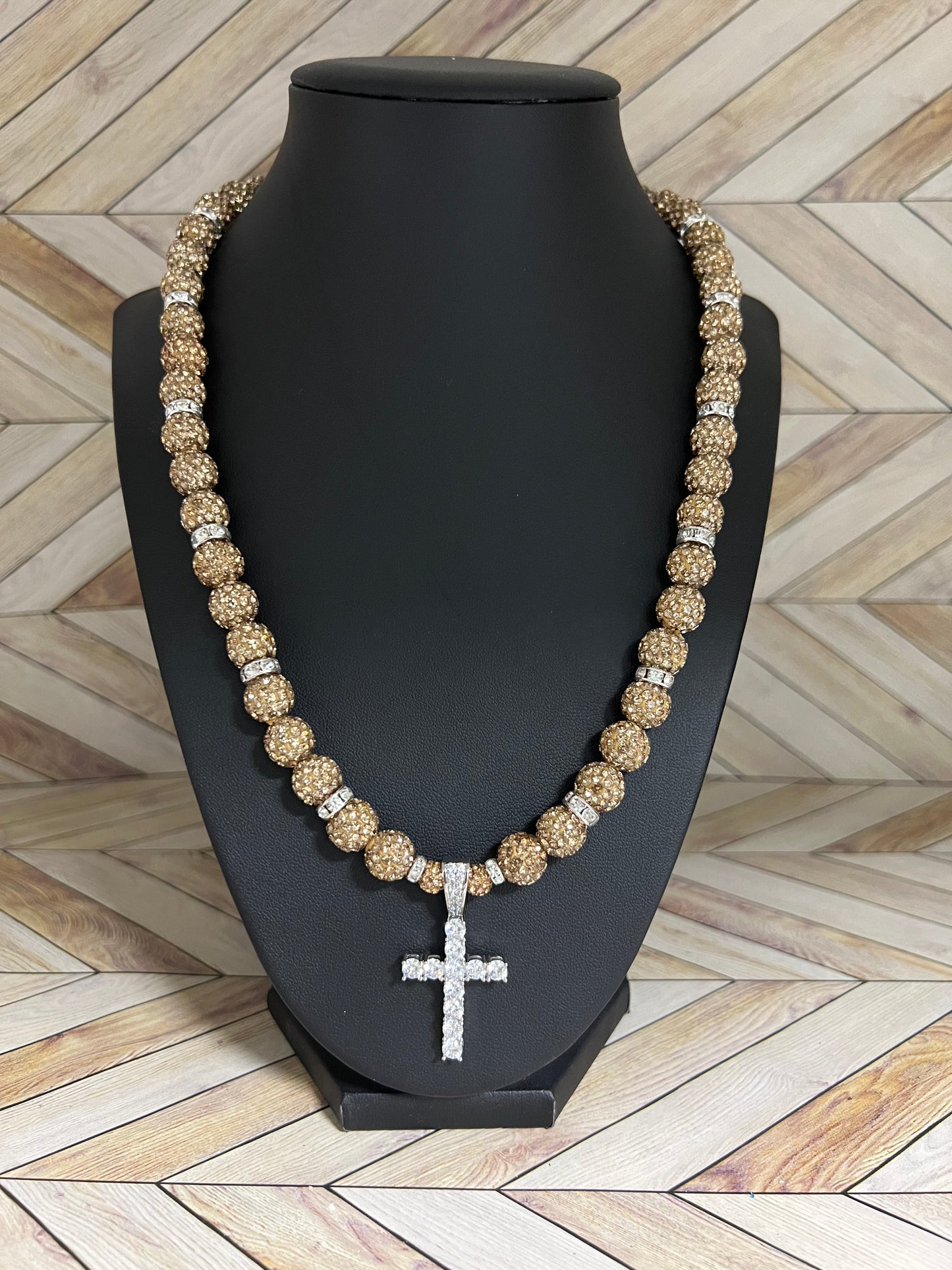 Gold Cross Pendant Necklace