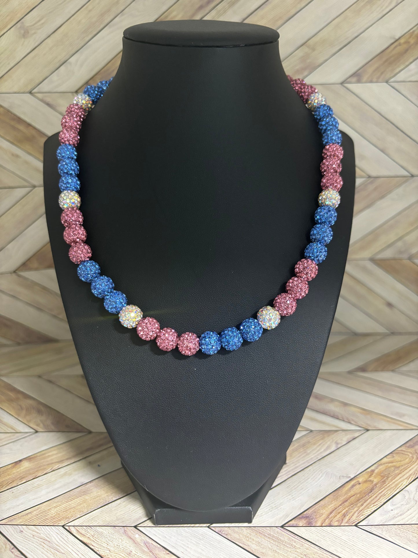 Pink & Baby Blue Candy Necklace