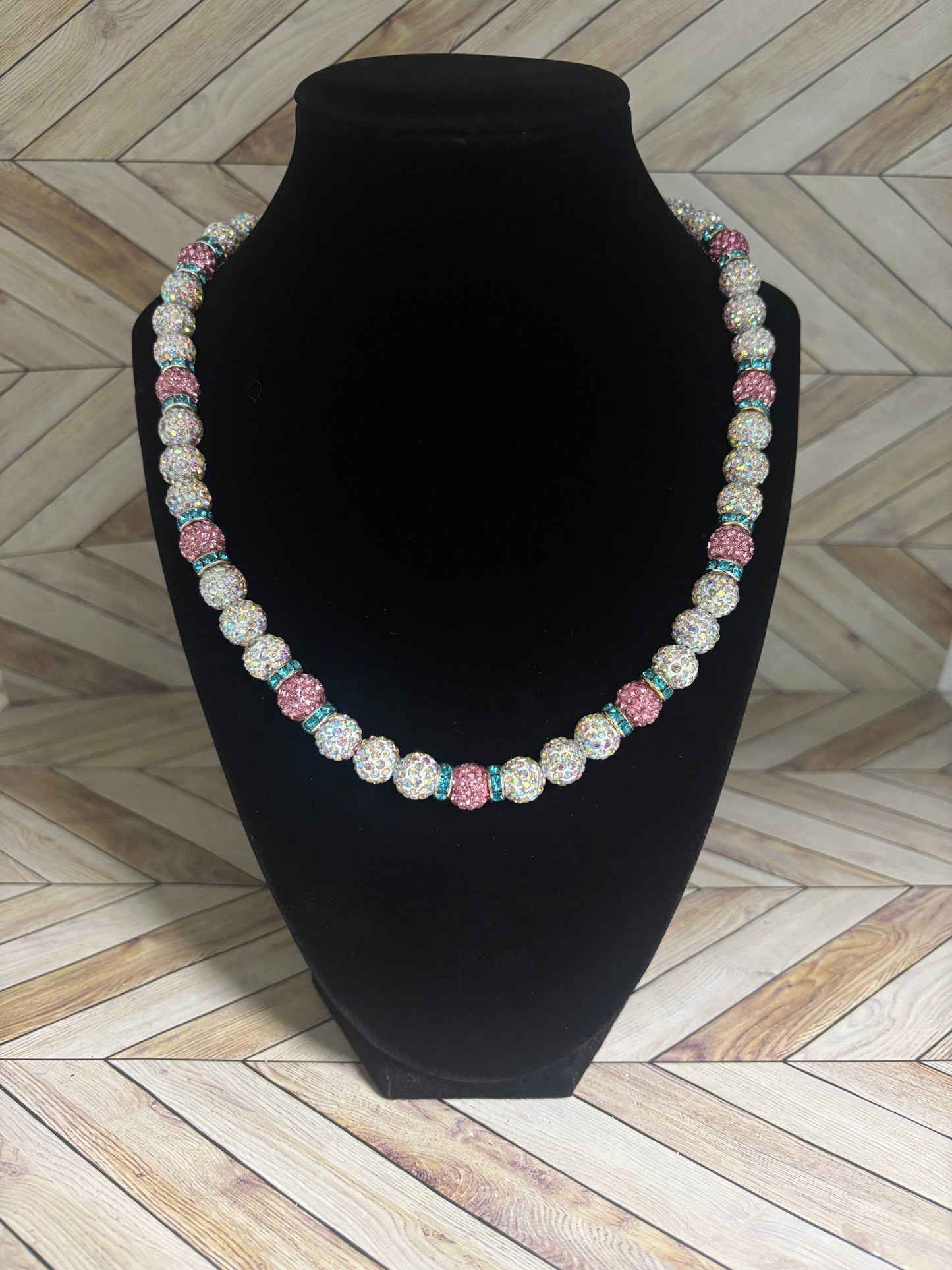 Iridescent Cotton Candy Necklace
