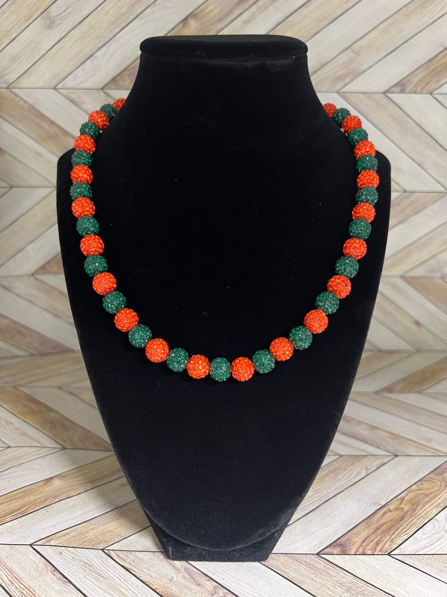 Green & Orange Necklace