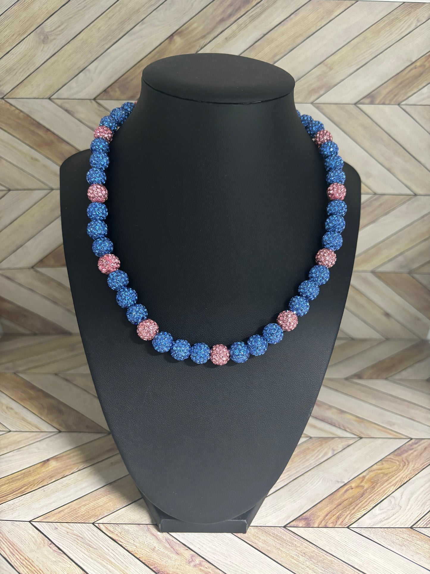 Baby Blue & Pink Candy Necklace