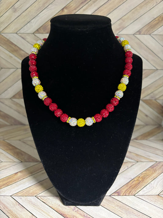 Red, White & Yellow Necklace