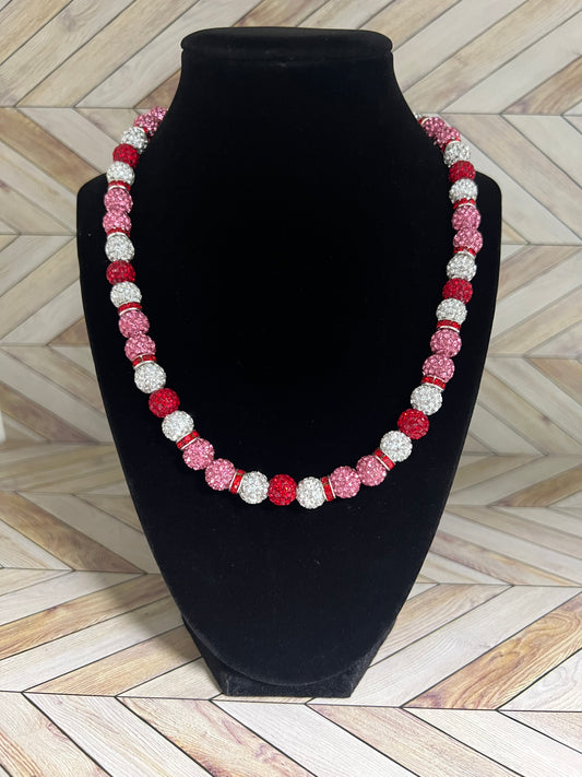 Valentines Day Pink Necklace