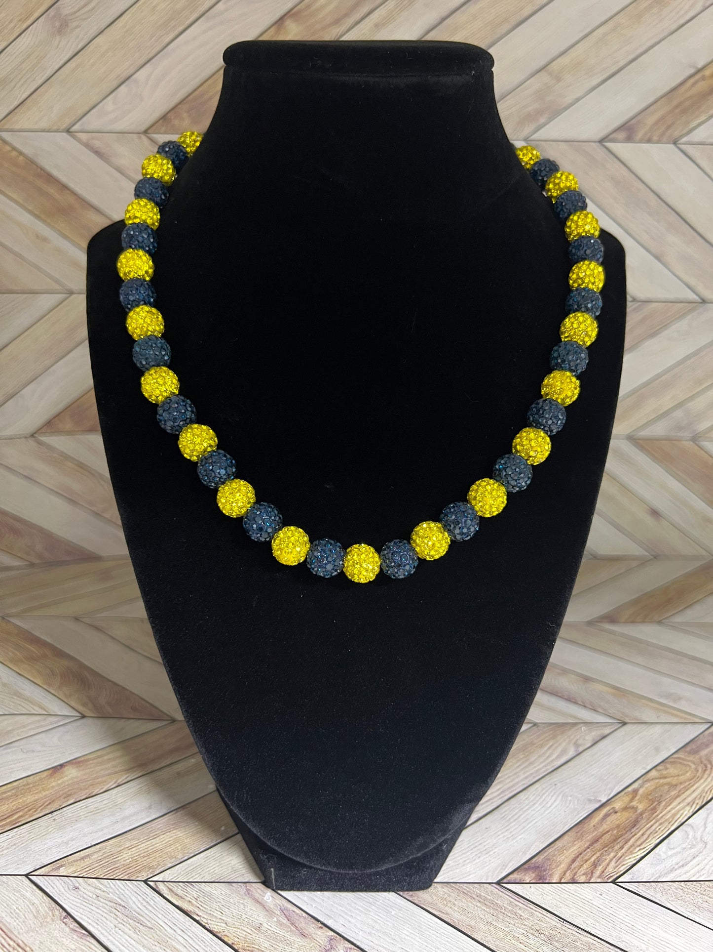 Navy & Yellow Necklace