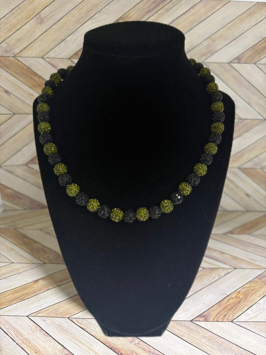 Army Green & Black Necklace