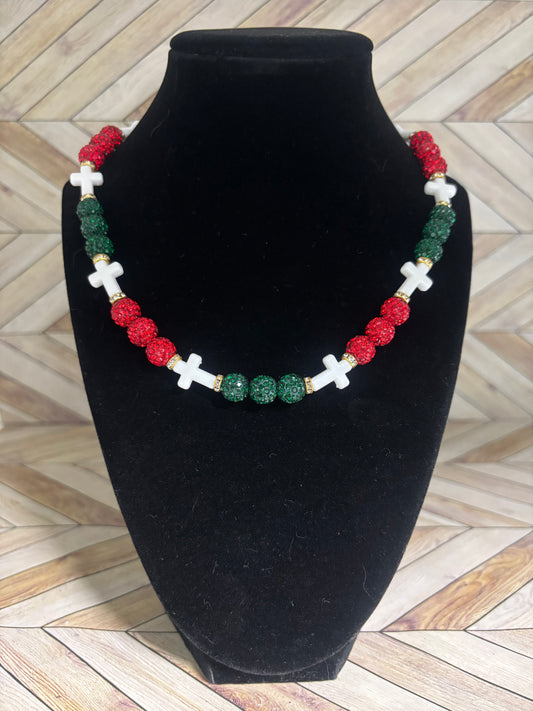 Mexico Mini Cross Necklace