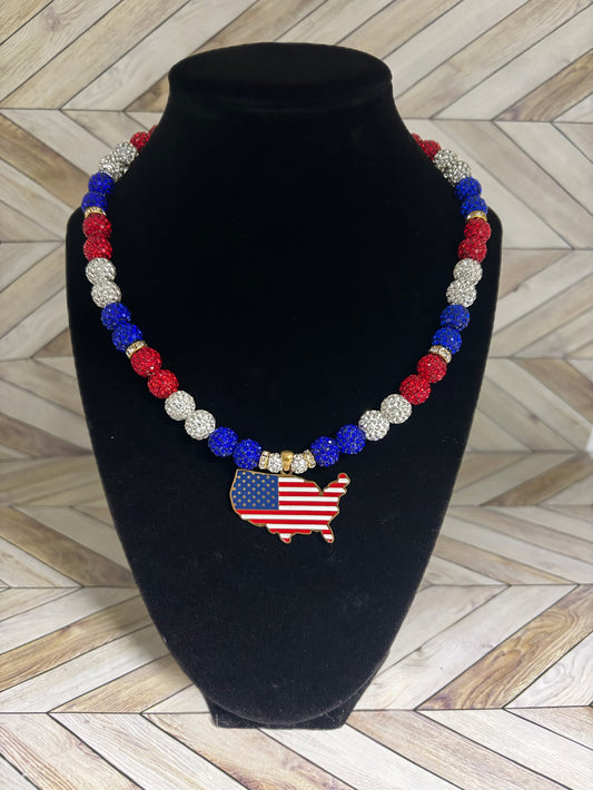 USA Pendant Necklace