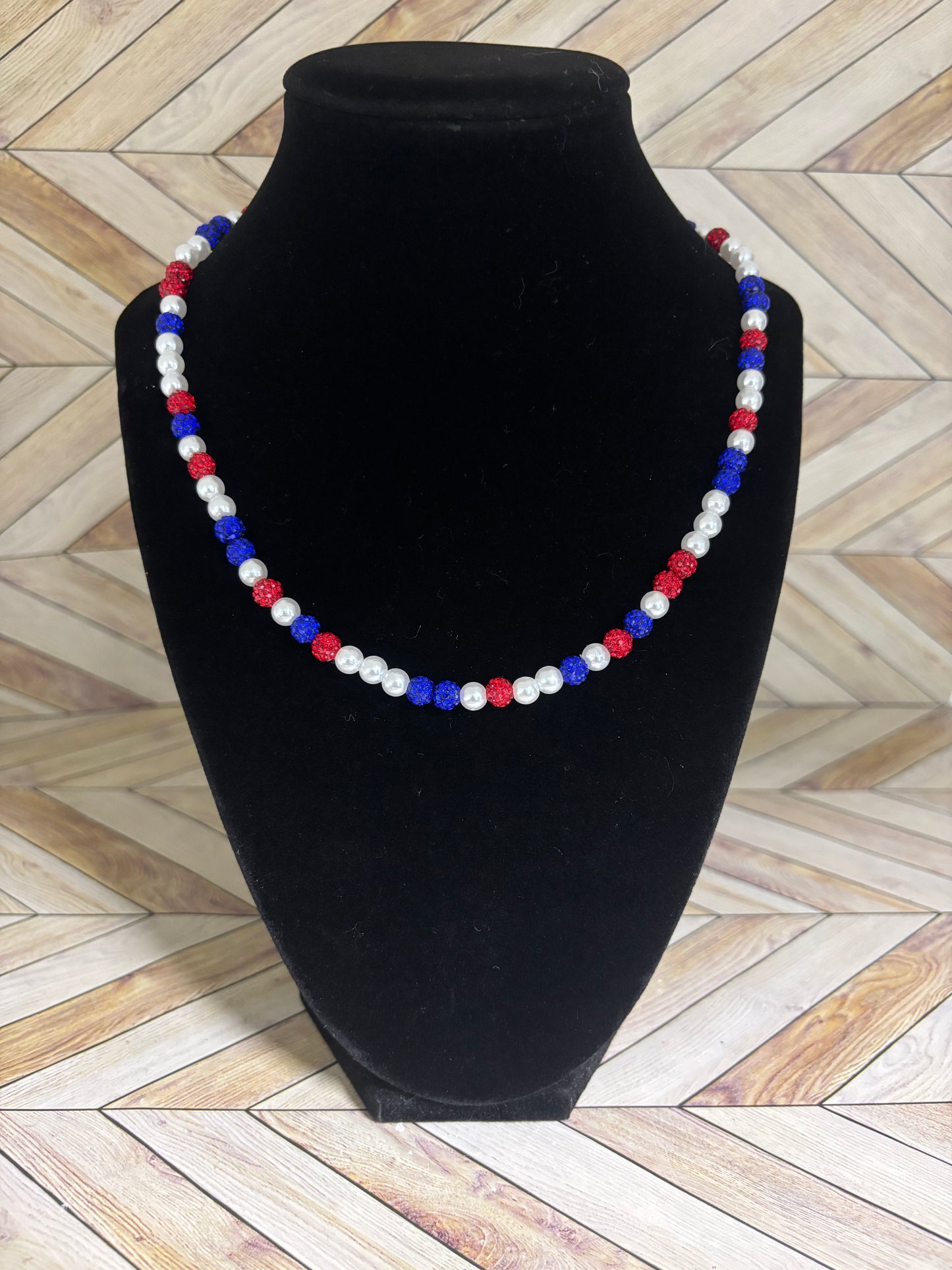 Red & Royal Blue Mini Pearls