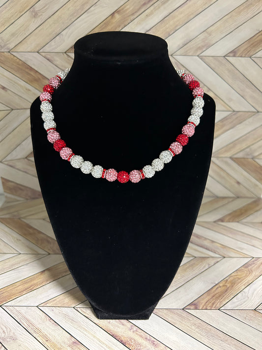 Valentines Day White Necklace