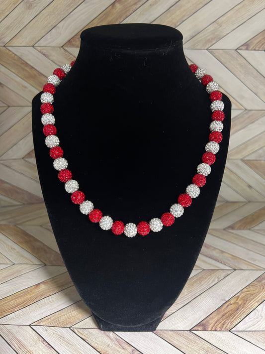 Red & White Necklace
